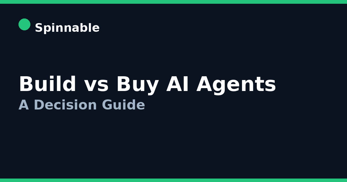 Build vs. Buy AI Agents: Enterprise Decision Framework