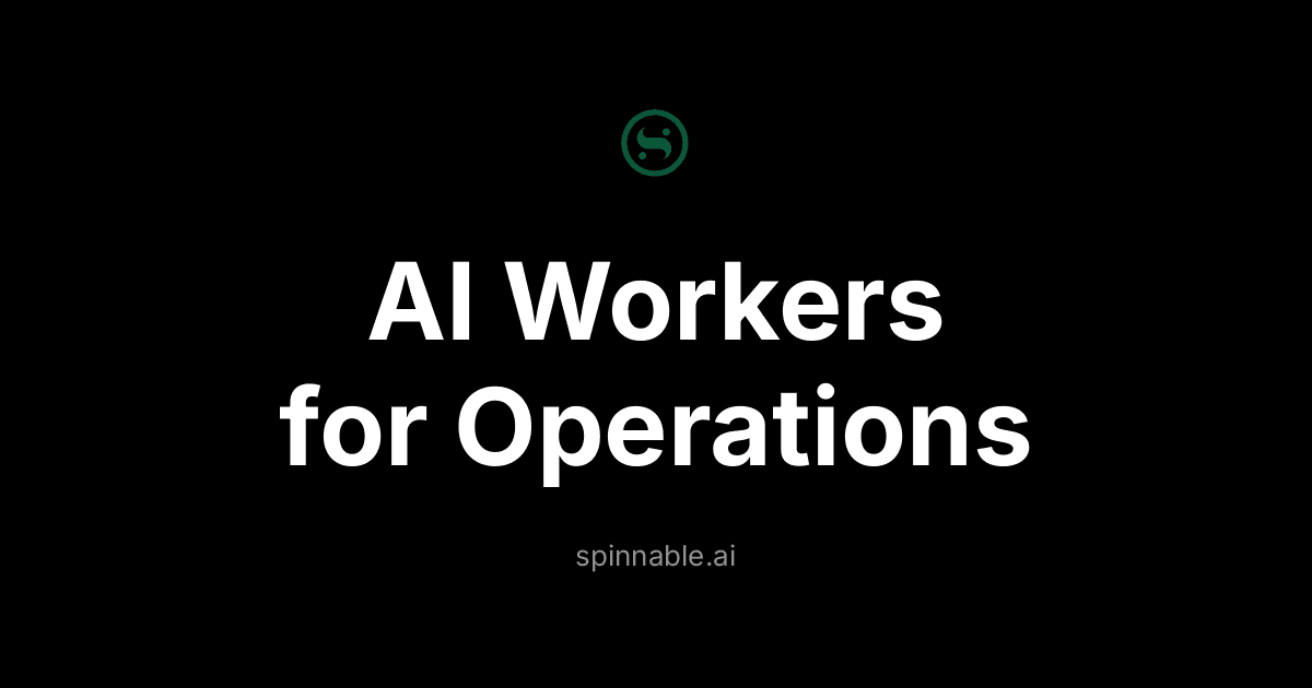 AI Workers for Operations Teams: Automate Reporting, Workflows, and Coordination