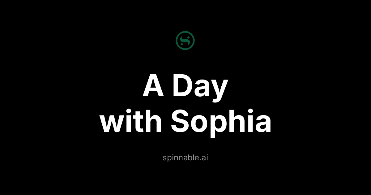 A Day with Sophia: How a Director of Innovation Works with His AI Worker
