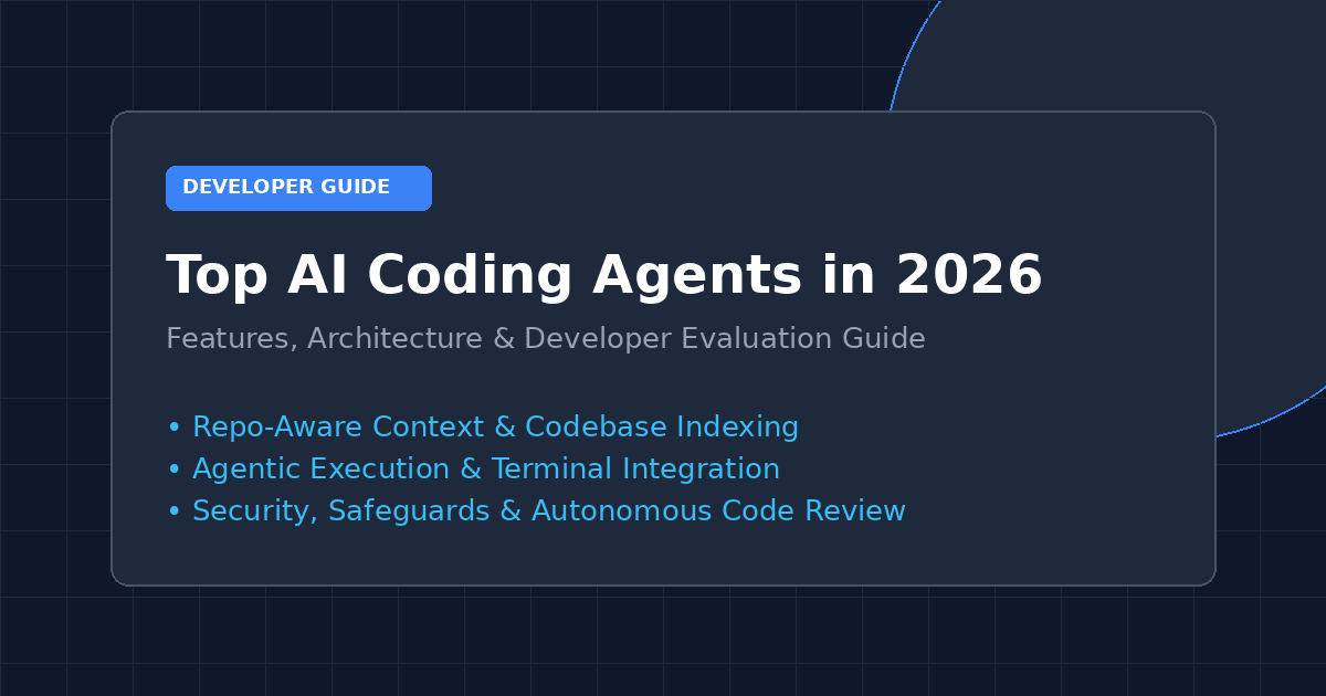 Top AI Coding Agents in 2026: Features, Architecture & Developer Evaluation Guide