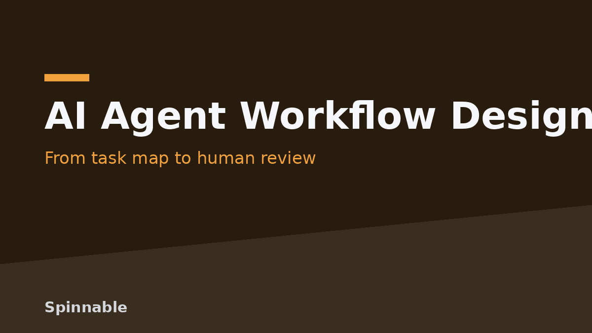 AI Agent Workflow Design: Task Mapping and Human Review Integration